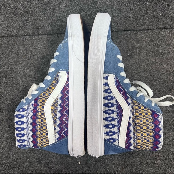 VANS Sk8-Hi Fair Isle Blue/Multicolor Size 9.5 Men’s/ 11 Womens - Picture 8 of 12